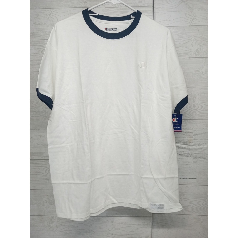 Champion Men's Size L White Short Sleeve T-shirt NWT‎